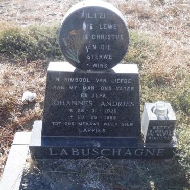 LABUSCHAGNE Johannes Andries 1920-1989