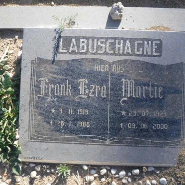 LABUSCHAGNE Frank Ezra 1919-1986 &amp; Martie 1923-2000