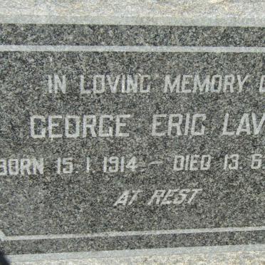 LAVIS George Eric 1914-1962