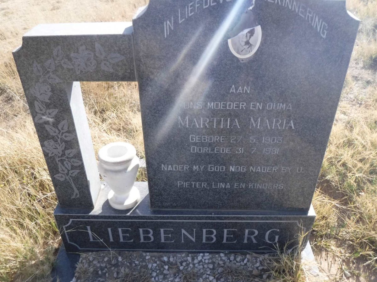 LIEBENBERG Martha Maria 1903-1981