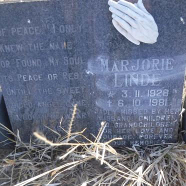 LINDE Marjorie 1928-1981