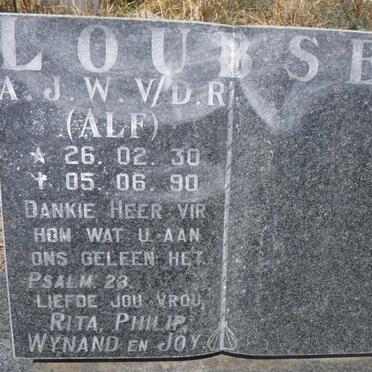 LOUBSER A.J.W. v.d.R. 1930-1990