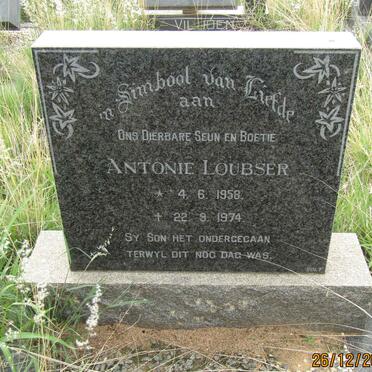 LOUBSER Antonie 1958-1974