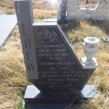 LOUW Josias Jacobus Du Toit 1926-1989 &amp; Susanna Maria 1930-