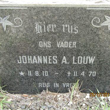 LOUW Johannes A. 1910-1970