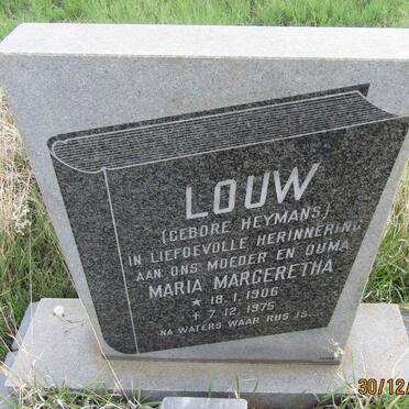 LOUW Maria Margeretha HEYMANS 1906-1975