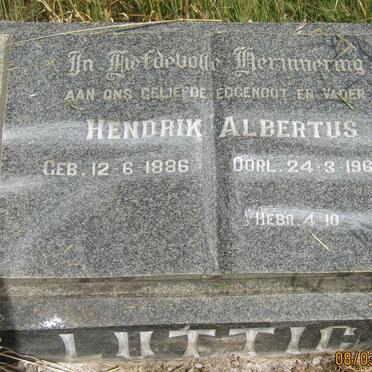LUTTIG Hendrik Albertus 1886-1961
