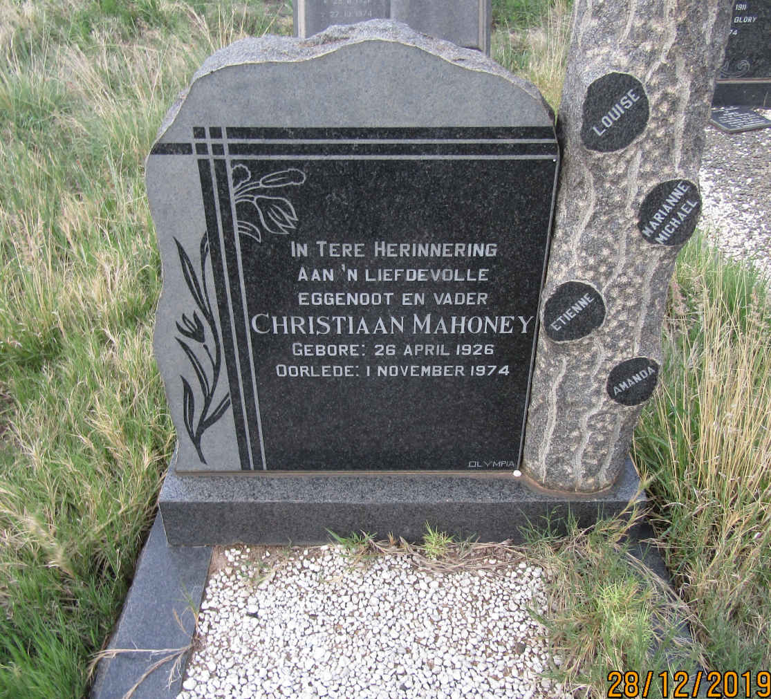 MAHONEY Christiaan 1926-1974