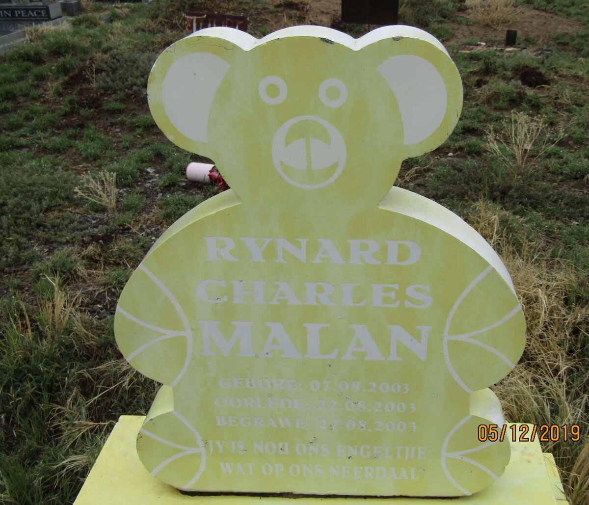 MALAN Rynard Charles 2003-2003