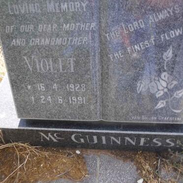 McGUINNESS Violet 1928-1991
