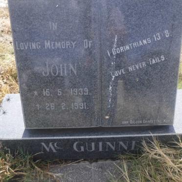 MC GUINESS John 1939-1991