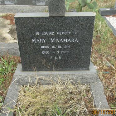 McNAMARA Mary 1914-1985