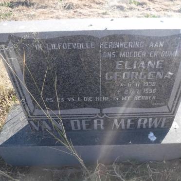 MERWE Eliane Georgena, van der 1938-1996