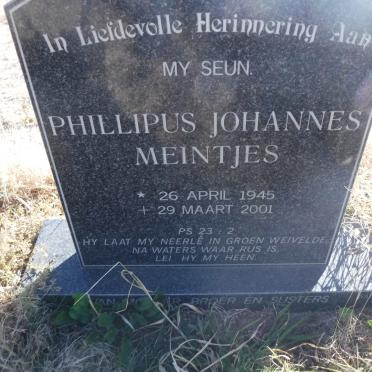 MEINTJES Phillipus Johannes 1945-2001
