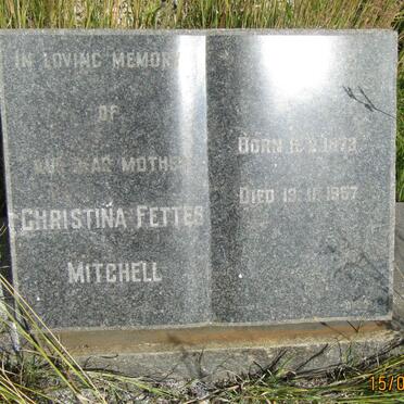 MITCHELL Christina Fettes 1873-1957