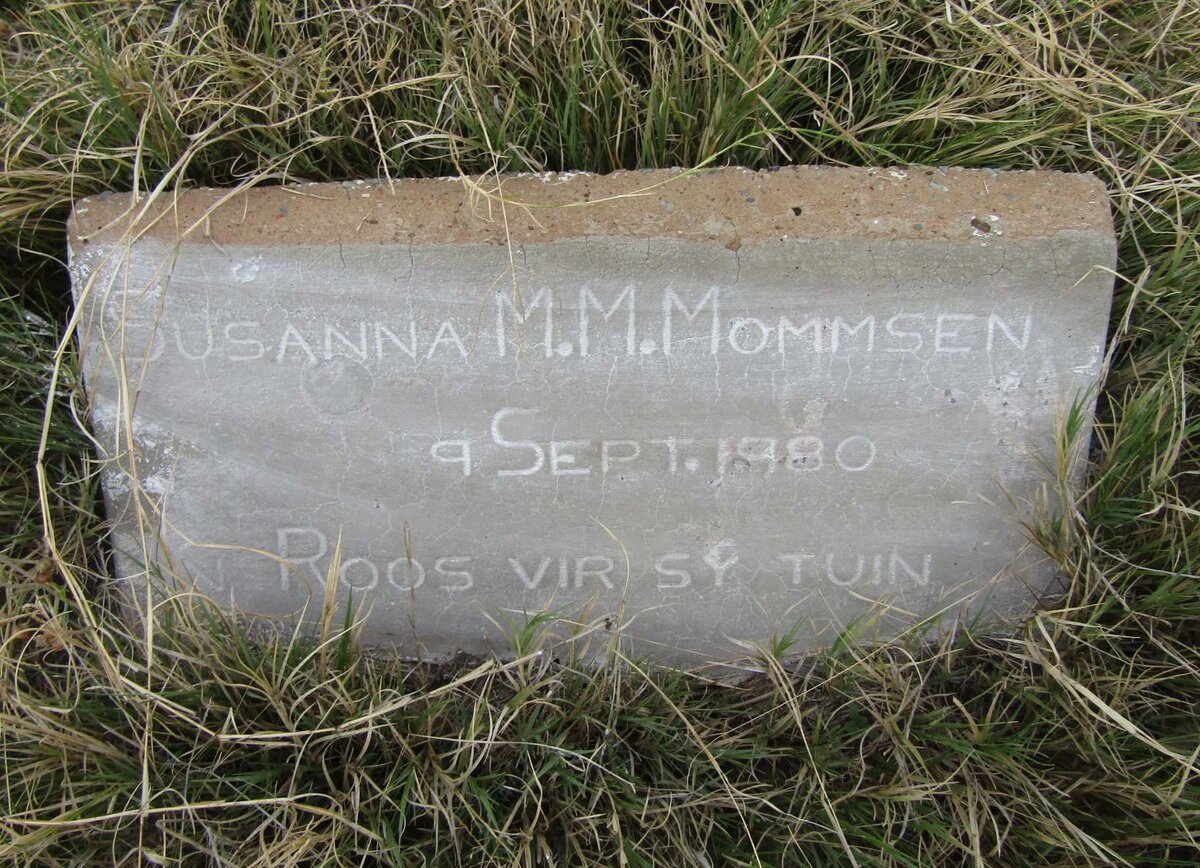 MOMMSEN Susanna M.M. -1980