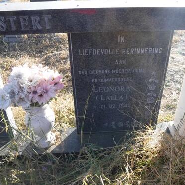 MOSTERT Petrus Ernest 1940-2003 &amp; Leonora  1942-