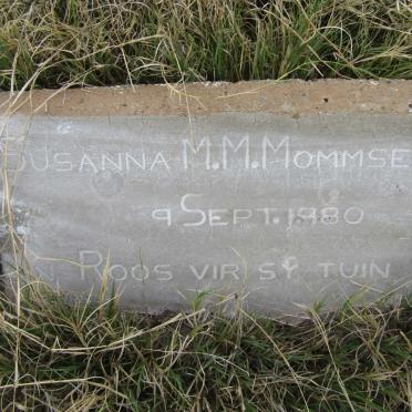 MOMMSEN Susanna M.M. -1980