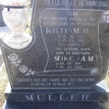 MULLER A.M. 1914-2000 &amp; M.M. 1918-1996