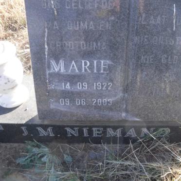 NIEMAND J.M. Marie 1922-2003