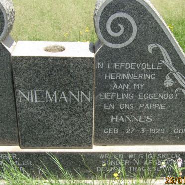 NIEMANN Hannes 1929-1965