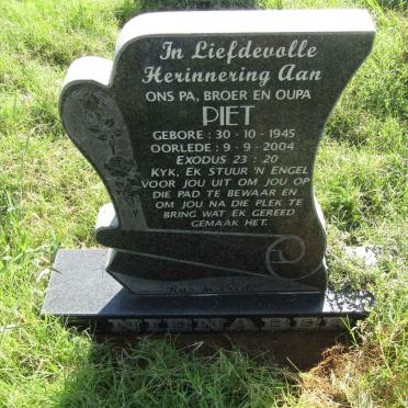 NIENABER Piet 1945-2004