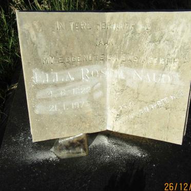 NAUDE Ella Rosina 1922-1972