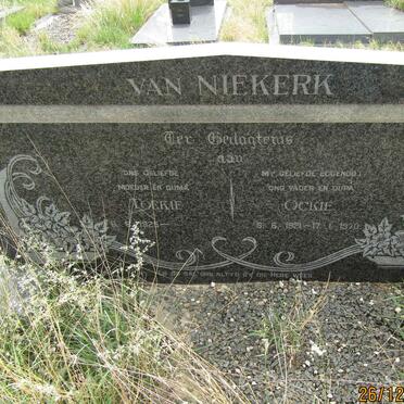 NIEKERK Ockie, van 1921-1970 &amp; Toekie 1925-