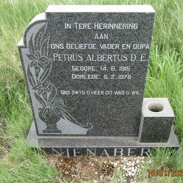 NIENABER Petrus Albertus D.E. 1915-1978