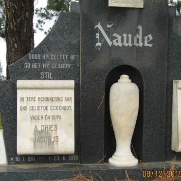 NAUDE Andries Jacobus 1911-1978