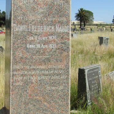 NAUDE Dawid Frederick 1870-1939