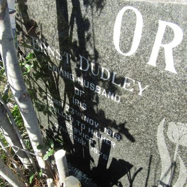 ORSMOND Ernst Dudley 1919-1975 &amp; Iris Elizabeth 1921-1973