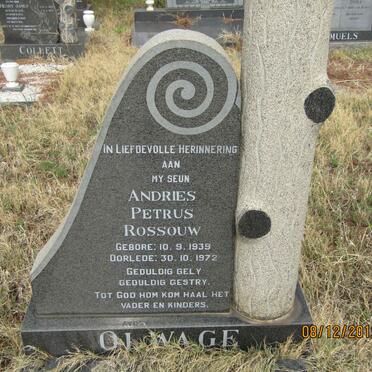 OLWAGE Andries Petrus Rossouw 1939-1972
