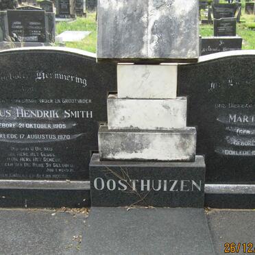 OOSTHUIZEN Jacobus Hendrik Smith 1905-1970 &amp; Martha Lucia BREEDT 1910-1969