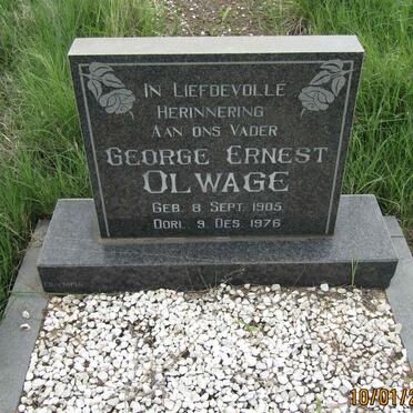 OLWAGE George Ernest 1905-1976