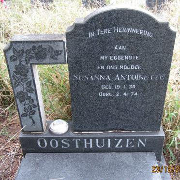 OOSTHUIZEN Susanna Antoinette 1930-1974