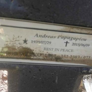 PAPAGAPIOU Andreas 1939-2015