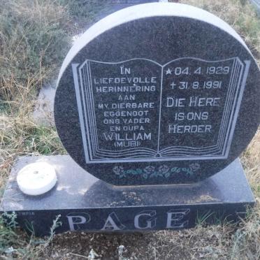 PAGE William 1929-1991