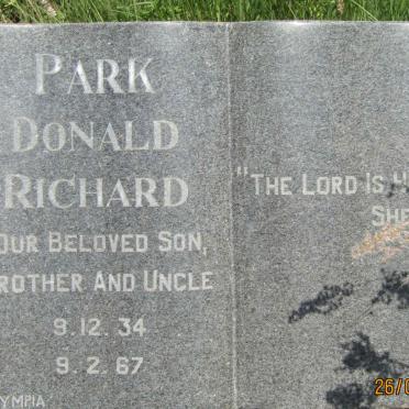 PARK Donald Richard 1934-1967