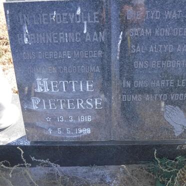 PIETERSE Hettie 1916-1998