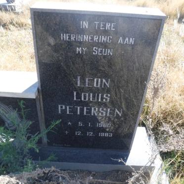 PIETERSEN Leon Louis 1960-1983