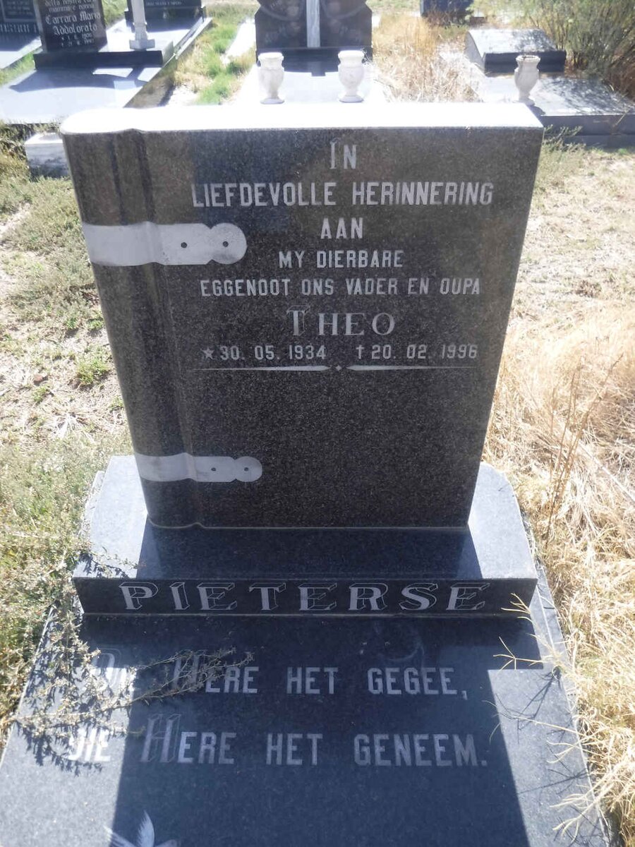 PIETERSE Theo 1934-1996
