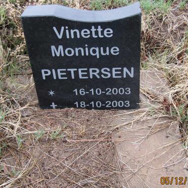 PIETERSEN Vinette Monique 2003-2003