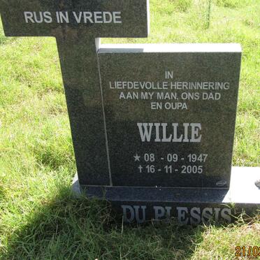 PLESSIS Willie, du 1947-2005