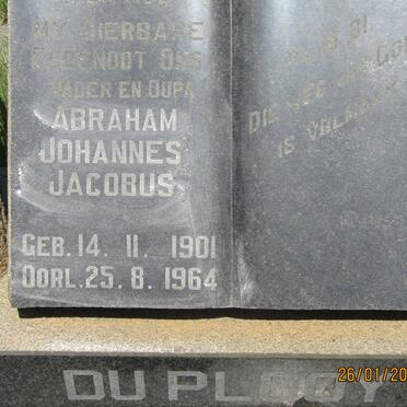 PLOOY Abraham Johannes Jacobus, du 1901-1964