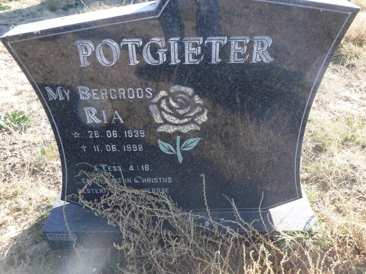 POTGIETER Ria 1939-1998