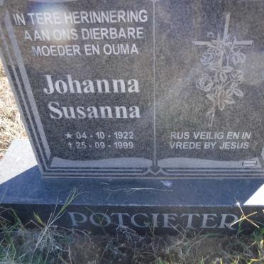 POTGIETER Johanna Susanna 1922-1999