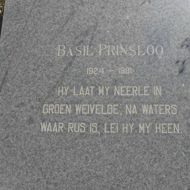 PRINSLOO Basil 1924-1981