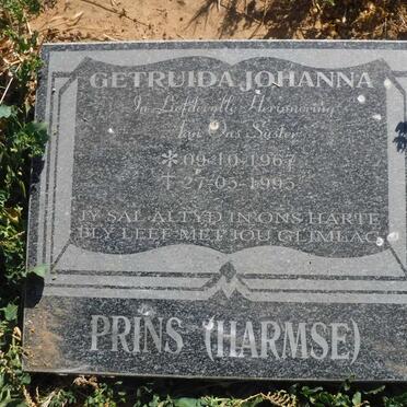 PRINS Getruida Johanna nee HARMSE 1967-1995