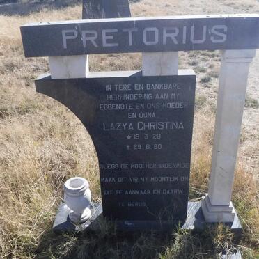 PRETORIUS Lazya Christina 1928-1980